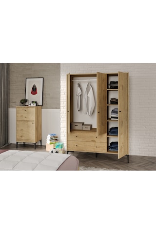 Focus Wood Genç Odası %100mdf Meşe