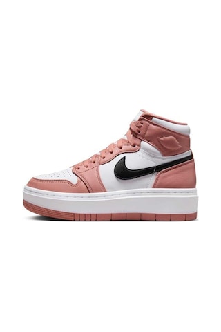 Nike Air Jordan 1 Elevatevhıght Leather Unisex Sneaker Hakiki Deri Günlük Spor Ayakkabı Beyaz Pembe Beyaz - Pembe