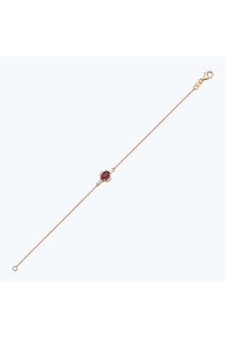 Altınbaş Pırlanta Yakut Baget Bileklik Msy018py-14k