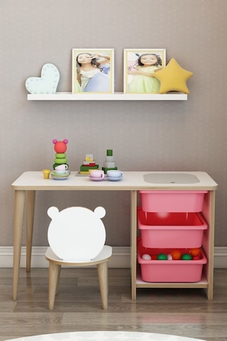 Moniev Çocuk Çalışma Masası Oyun Ve Etkinlik Masası Yaz Sil Masa Pmb Spt San Pembe