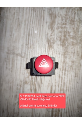 6L1953235A seat ibiza cordoba 2002-08 dörtlü flaşör düğmesi