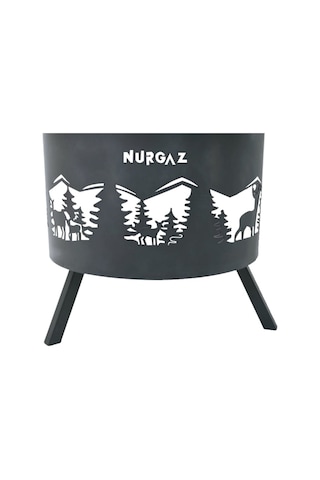 Orman Şöminesi Geyik Izgaralı