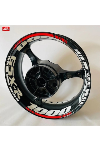 One Vıp Sale Suzuki Gsx-r 1000 Çift Renk Jant Sticker Modeli Motor Aksesuar Model:onevip-motorjant722 Çok Renkli