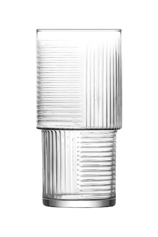LAV Helen Cam Meşrubat Bardağı 6'lı 400 ml (Büyük Su/Kokteyl/Soğuk Kahve Bardağı )