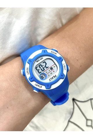 Penly Su Geçirmez Dijital Çocuk Kol Saati 8203 Model Mavi +4 Renk Kronometre-alarmlı 5atm