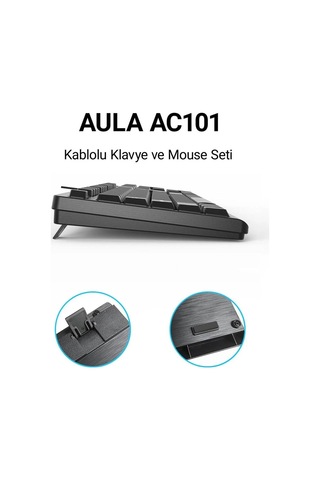Miaxtreme Ac101 Kablolu Klavye Ve 1200 Dpı Optik Mouse Seti