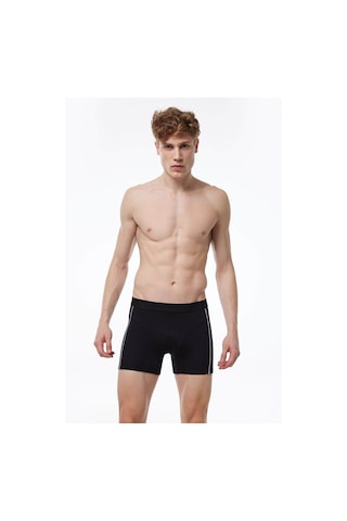 Malabadi 017 Erkek Biyeli Modal Boxer-Siyah