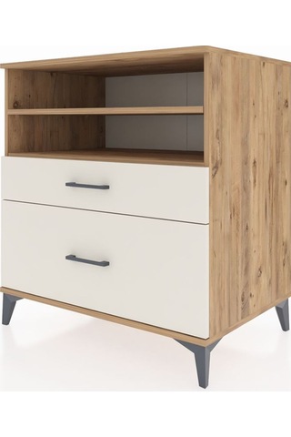 Kronos Şifonyer 2 Raflı 2 Çekmeceli 88x59x96 Çam-aytaşı Çam