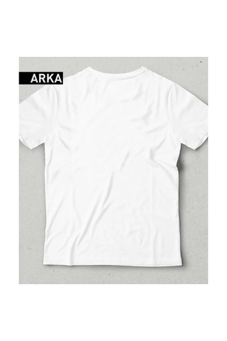 Atatürk Baskılı Özel Tasarım Çocuk T-shirt %100 Pamuk Penye Kuma Beyaz