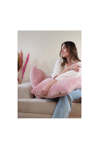 Pudra Wellsoft 2'li Hediyelik Dekoratif Kırlent Kılıfı 44x44 Cm