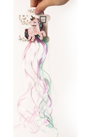 Lukky Unicorn Klipsli Mavi/pembe Saç Tokası 35 Cm