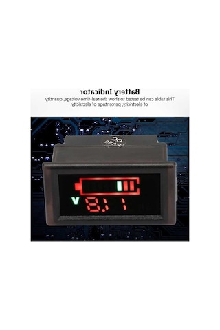 Besthome1 Su Geçirmez Akıllı Göstergesi - Gerçek Zamanlı Voltaj Ve Akü Seviyesi, Çift Tel, Dc 6-120v