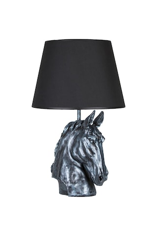 Qdec Modern Dizayn At Abajur Turkuaz Siyah Diğer