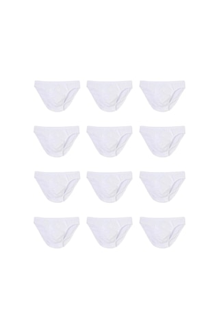 12 Adet Erkek % 100 Pamuk Önyıldız Kom Slip 001