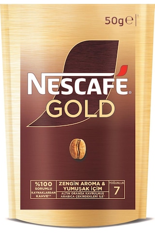 Nescafe Gold Kahve Poşet 50 Gr X 4 Adet Çözünebilir