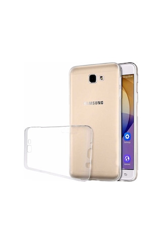 Galaxy J7 Prime Kılıf Zore Süper Silikon Kapak Renksiz