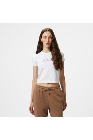 Converse Retro Kadın Beyaz T-shirt 10028720 Beyaz