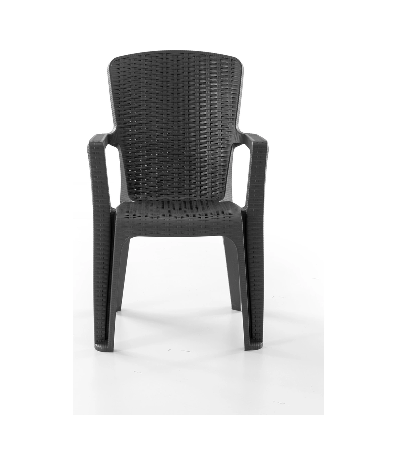 Side 4'lü Rattan Sandalye Siyah Siyah