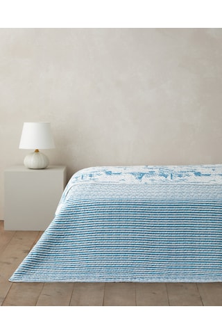 Seaside Serenity Çift Kişilik Çok Amaçlı Örtü 200x220 Cm Mavi