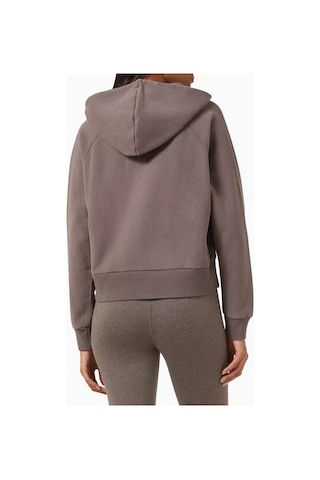 Vuori Restore Yarım Fermuarlı Kapüşonlu Sweatshirt, Organik Fransız Havlu, Rahat & Lüks Kahverengi