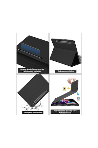 Samsung Galaxy Uyumlu S8 Ultra 14.6 İnç Klavyeli Tablet Kılıfı Bluetooth