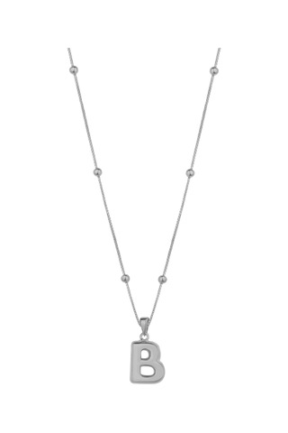Taşsız Gümüş Tombul Harf - B Harfi Rose Gold