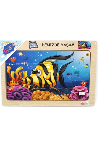 Playwood Ahşap Eğitici Puzzle Denizde Yaşam 20 Parça Ony187/188