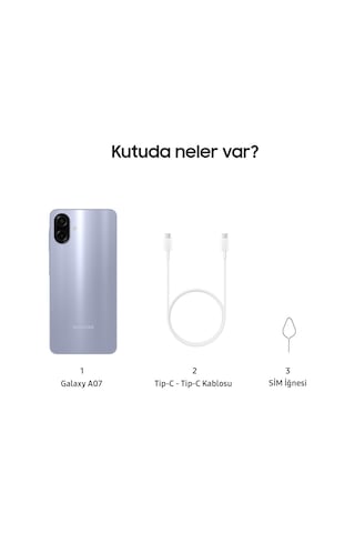 Samsung Galaxy A07 4 GB 128 GB (Samsung Türkiye Garantili)