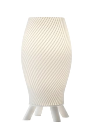 Spiral Masa Lambası Modern Dekoratif Aydınlatma Beyaz