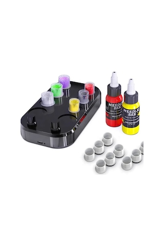 Tattoo Ink Mixer Makinesi Siyah Dövme Boya Karıştırıcı