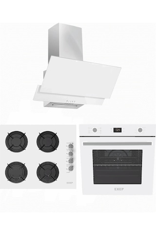 Exep Plus Line EF-260 - EO-320 - ED-401 Beyaz Ankastre Set