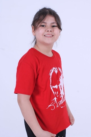 Fyk Kids Atatürk Baskılı Imzalı Unisexs T-shırt Kırmızı - Beyaz Beyaz - Kırmızı