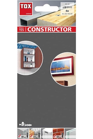 Tox 8X60 Mv/Sk B/60 S Çerçeve Dübeli + Vida Bl 6 Adet