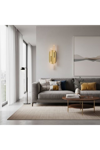 Bubble Ledli Pilli Aplik Gold