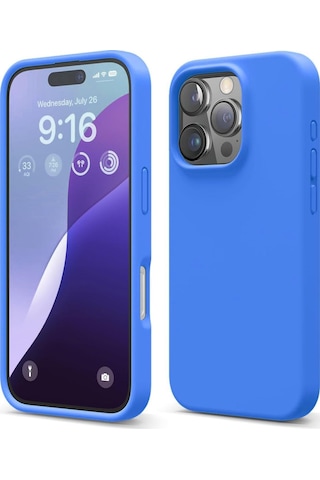 Apple iPhone 16 Pro İle Uyumlu Telefon Kılıfı Kadife Iç Yüzey Soft Tasarım Lansman Kılıf