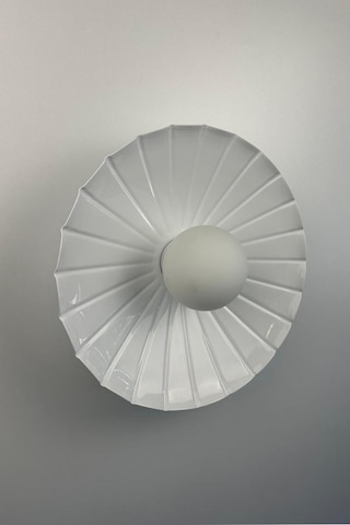 Mirvu Beyaz Metal Aplik Mutfak İç Mekan Salon Cafe Ofis Pastane Modern Dekoratif Aplikleri Beyaz