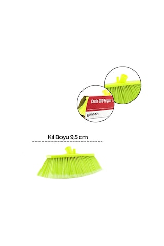 Günsan Carfır Oto Yıkama Fırçası - 9.5 Cm Kıl Boyu, Yumuşak Doku, Kutulu- 12'li Paket