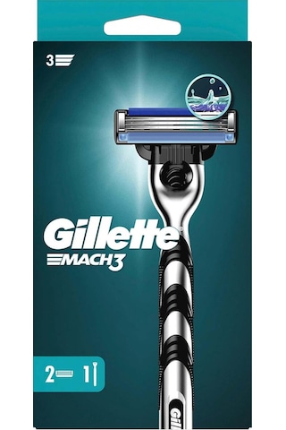 Gillette Mach3 Makine + 2 Bıçak