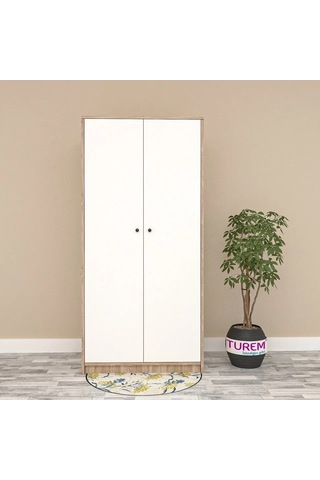 Sude 2 Kapılı Gardırop Mdf Sis Gri