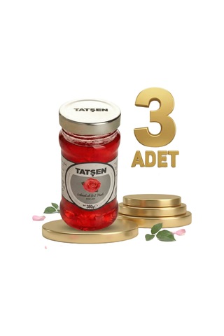 Tatşen Cam Reçel Gül 3x380 Gr