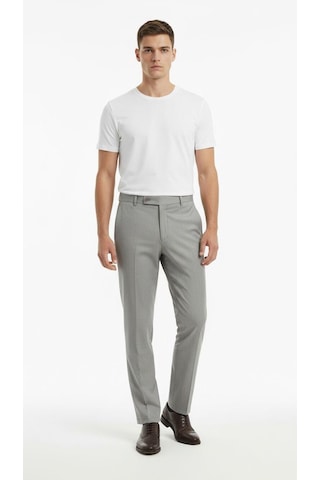 Plus Scorpion Erkek Kumaş Pantolon Slim Fit Siyah, Lacivert, Bej, Açık Gri, Antrasit, Vizon Esnek Rahat Klasik Pantolon Açık Gri