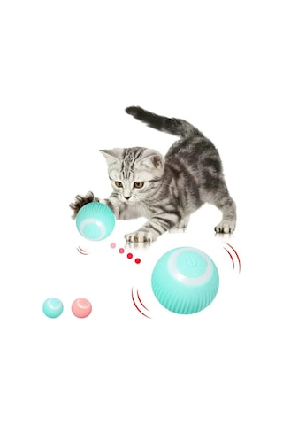Kedi Köpek Şarjlı Hareketli Oyun Topu Titreşimli Kedi Köpek Yeni Nesil Oyuncak