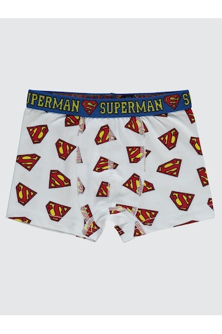 Süperman Erkek Çocuk 2'li Boxer Set 2-10 Yaş Mavi