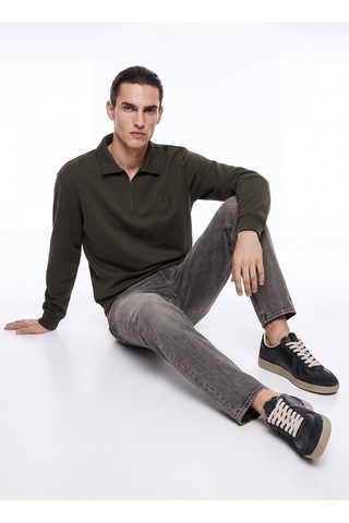 Mustang Haki Erkek Sweatshirt M6wm-swt1025