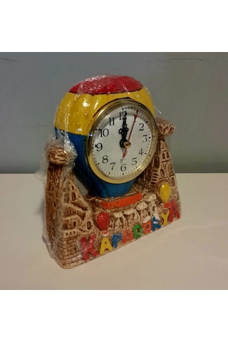 Athstore Kapadokya Peribacası Dekoratif Balon Masa Saati