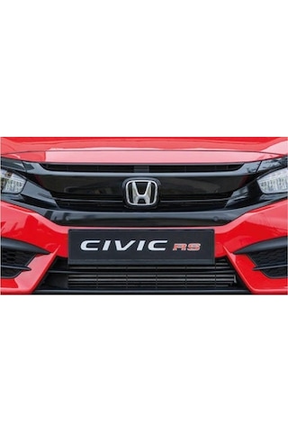 Honda Civic Fc5 Uyumlu Rs Ön Panjur Ve Far Kaşları Siyah 2016+