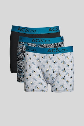 Ac&Co / Altınyıldız Classics Erkek Sıyah-yesıl 3'lü Boxer Paketi Sıyah-yesıl
