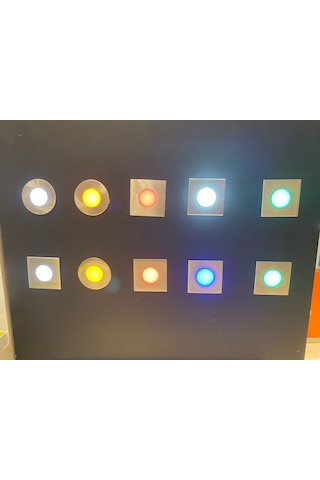 220V 0.5Watt Yuvarlak Turuncu Mini Led Spot