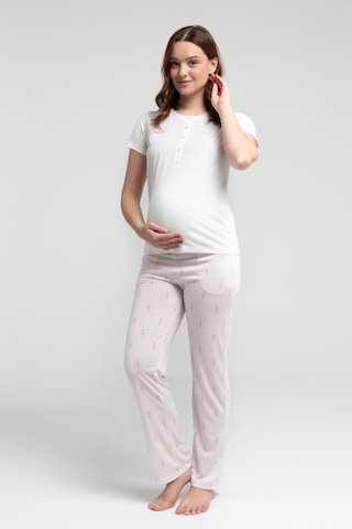 Arnetta Kadın Beyaz Pijama Takımı Ar3250-S-V1