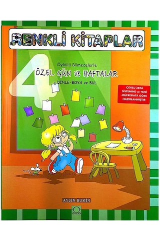 4-6 Yaş Renkli Kitaplar Özel Gün ve Haftalar Angora Yayınları